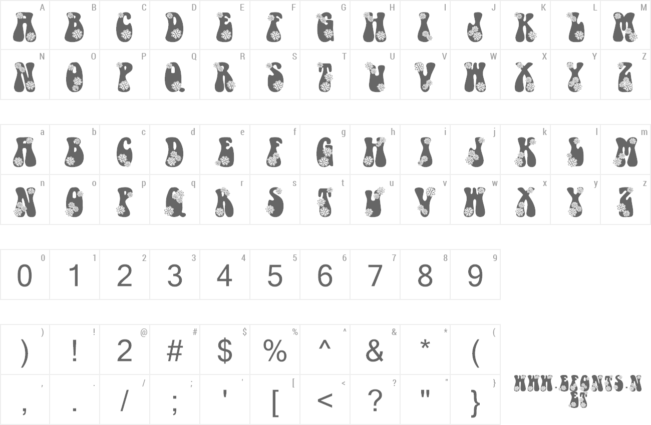 Font LMS Hippy Chick preview